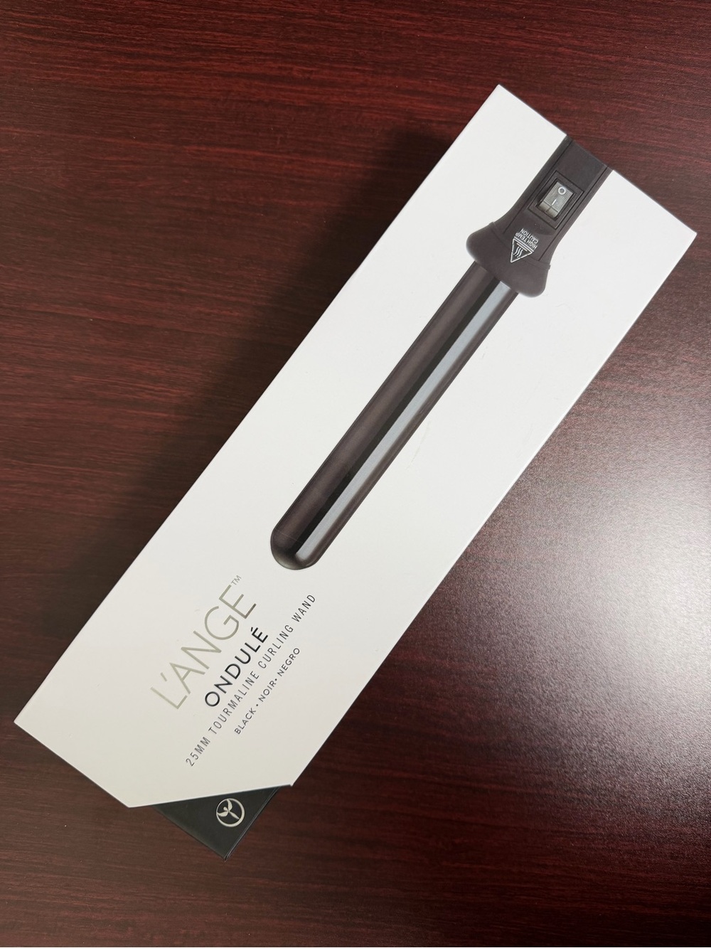 L'ANGE Ondulé 25mm Tourmaline Curling Wand - Black